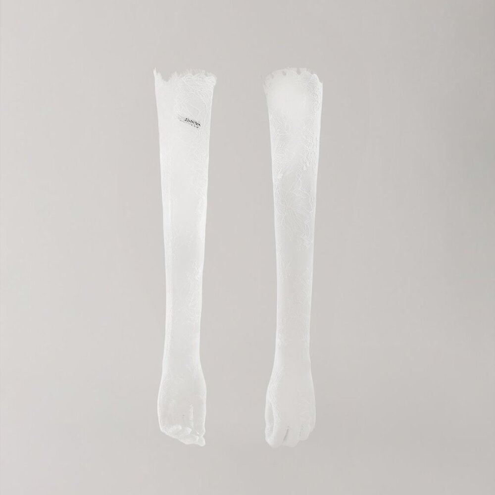 Vivienne Westwood White Lace Long Gloves